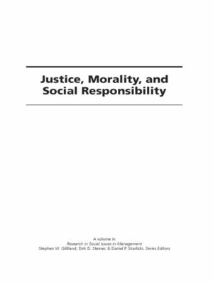 cover image of Justice, Morality, and Social Responsibility